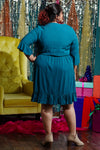 Show must go on filled dress - Teal